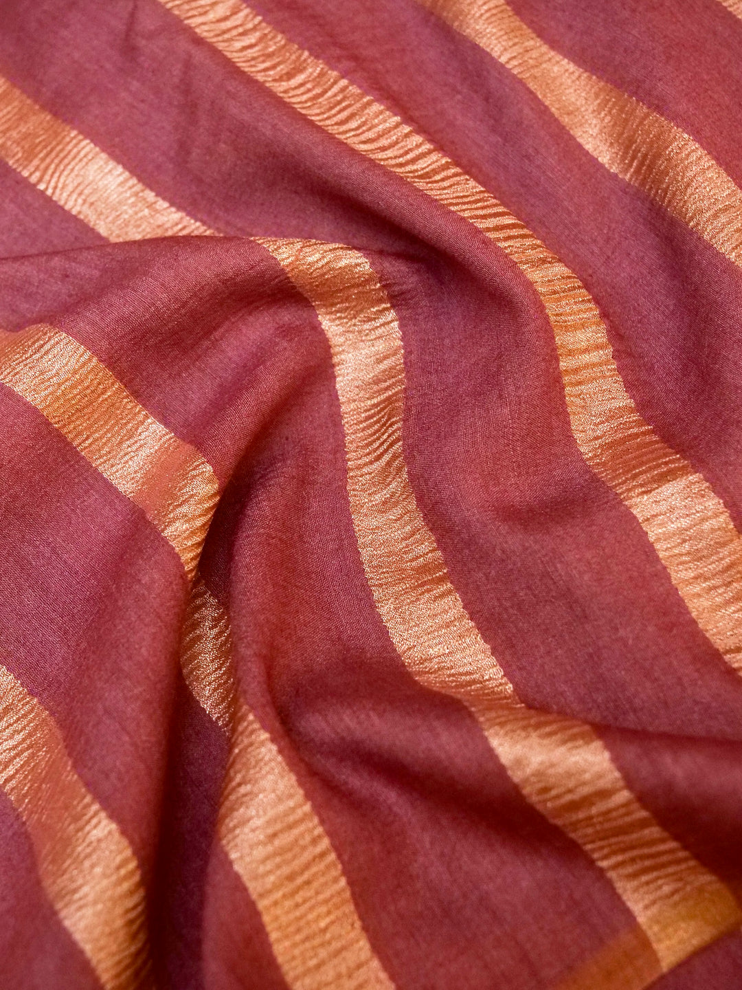 Blush Haze – Mauve Pink Handloom Munga Silk Saree