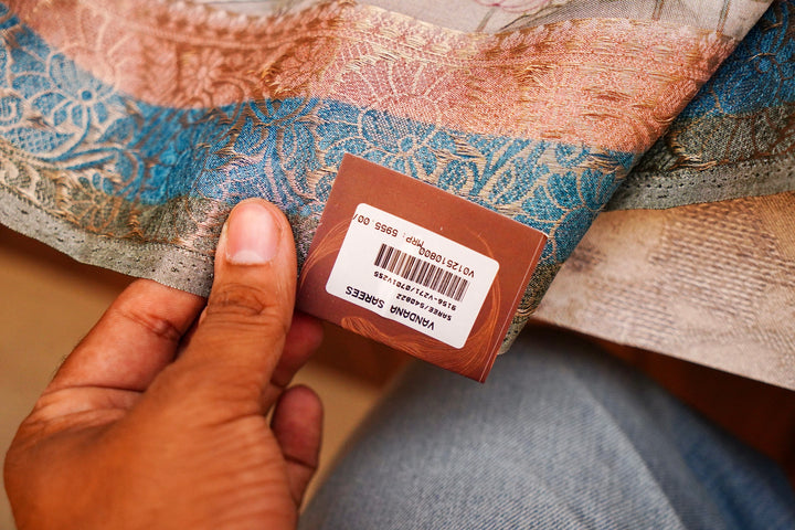 Delicate Pista Green Crepe Silk Saree with Handcrafted Look Figure Motifs