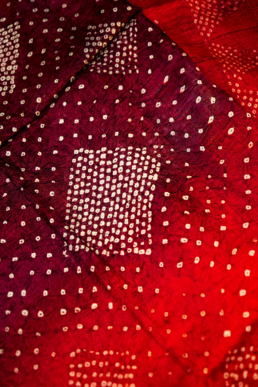 Elegant Kalamkari and Bandhej Printed Silk Saree