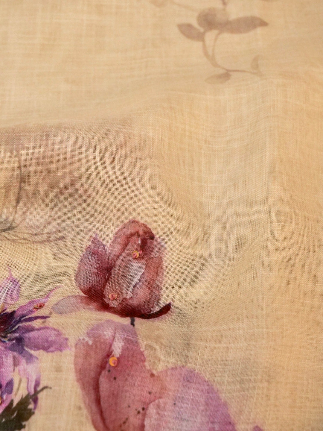 Summer Edit- Tropical Peach Cotton Saree