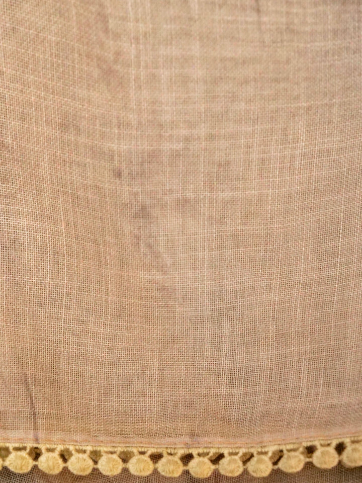 Summer Edit- Tropical Peach Cotton Saree