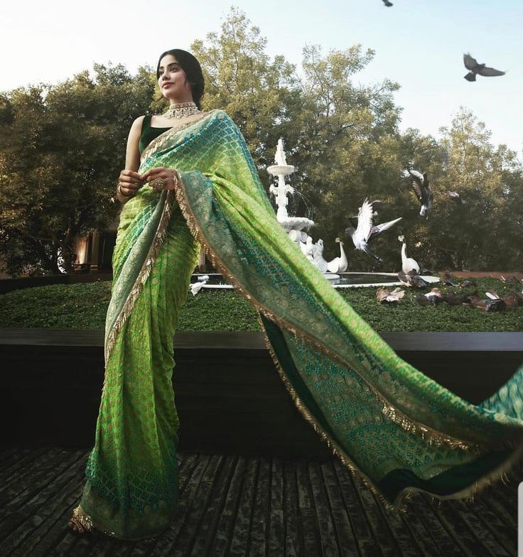 Green Saree for Sawan: Stunning Festival Ideas to Rock Like Bollywood Divas
