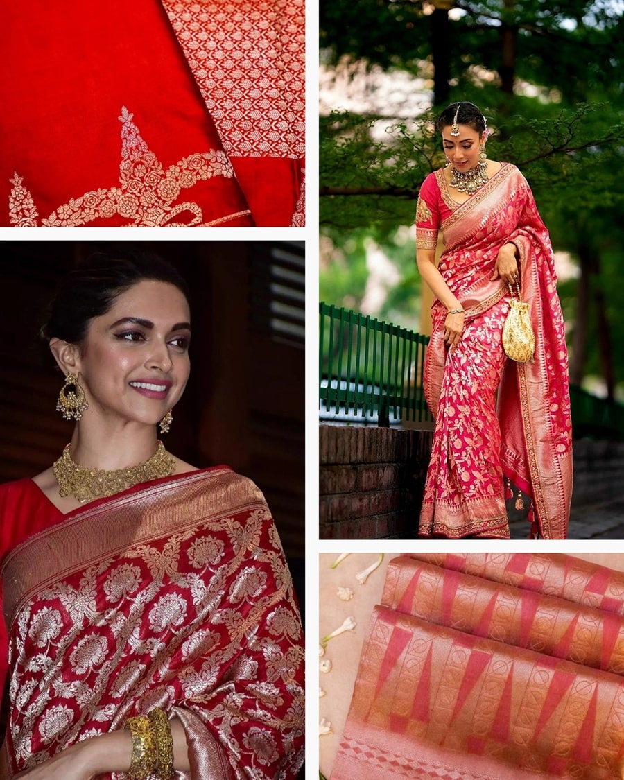 Last-Minute Christmas gifts for women: Gorgeous Banarasi sarees you can get fast