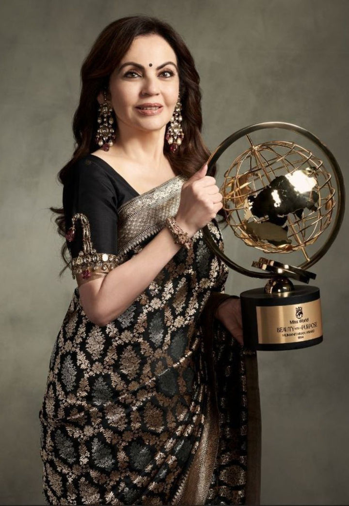 Celebrity Closet- Banarasi Handwoven Sonaroopa Katan Silk Saree