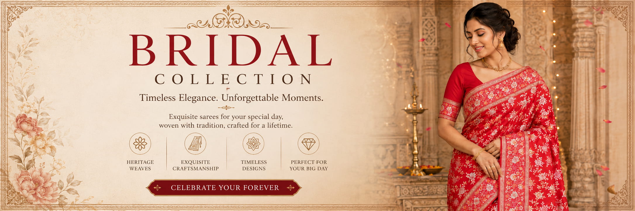 Bridal Sarees Collection - Vandana Sarees