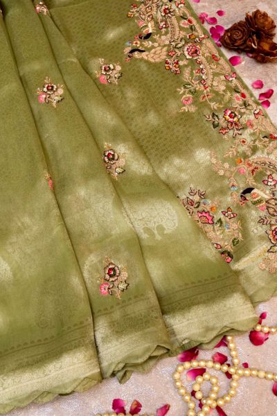 Broacade Silk Saree