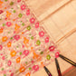 Banarasi Handloom Peachy Pink  Kora Tissue Meenakari Saree