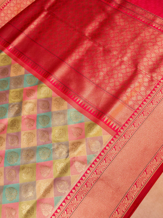 Banarasi Pure Silk Abstract Rangkat Saree