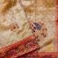 Pure Banarasi Katan-Tissue Paithani Hand-Embroidered Saree