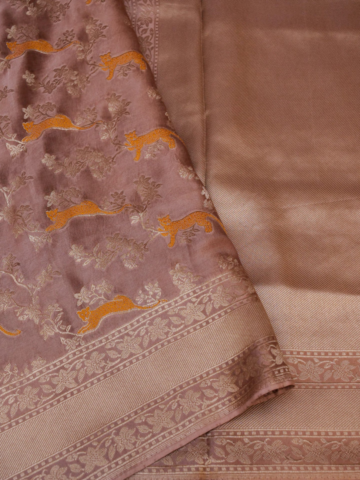 Pure Mashru Silk Shikargaah Saree