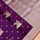 Banarasi Mashru Silk Figure Motif Zari Saree