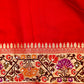 Pure Banarasi Katan-Tissue Paithani Hand-Embroidered Saree