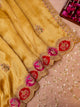 Pure Banarasi Katan-Tissue Hand-Embroidered Saree