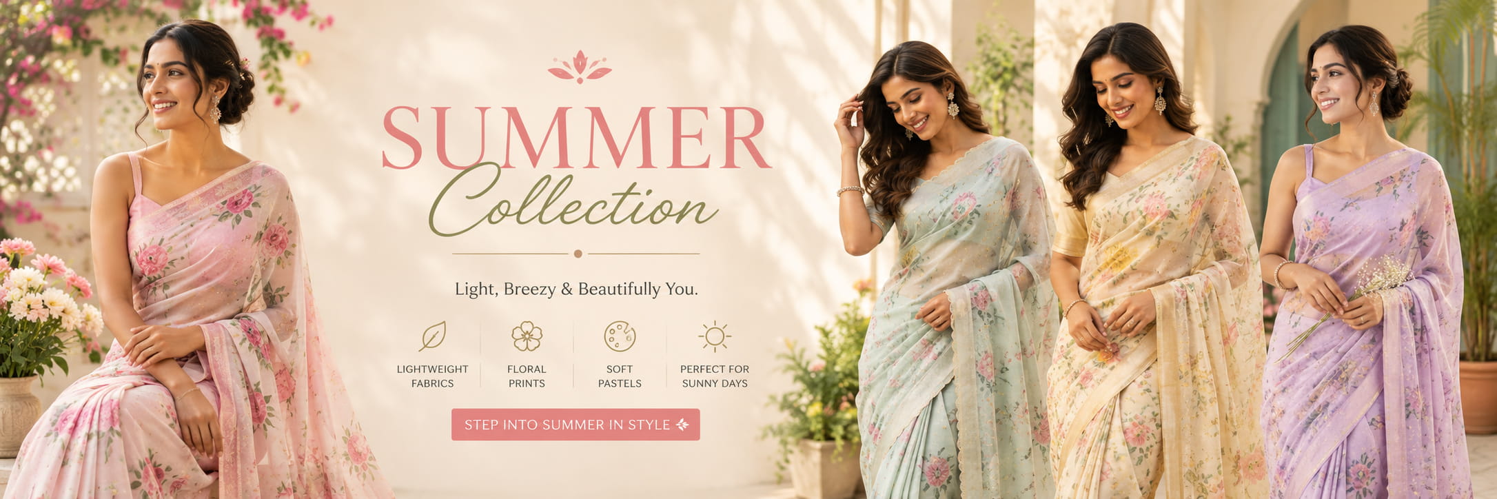 Summer Sarees Collection - Vandana Sarees