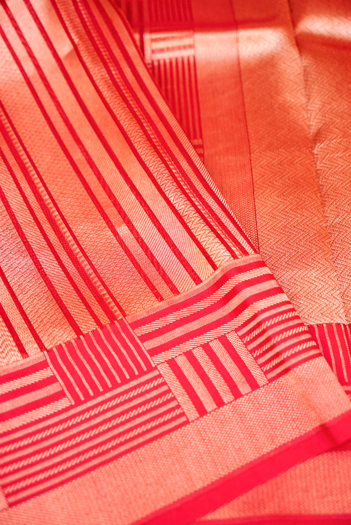 Pink Pure Organza Silk Saree with Brocade Organza Body and Silk Border