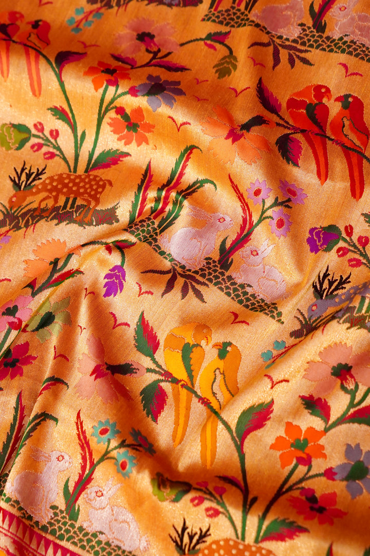 Handwoven Red Bridal Banarasi Pure Katan Silk Saree