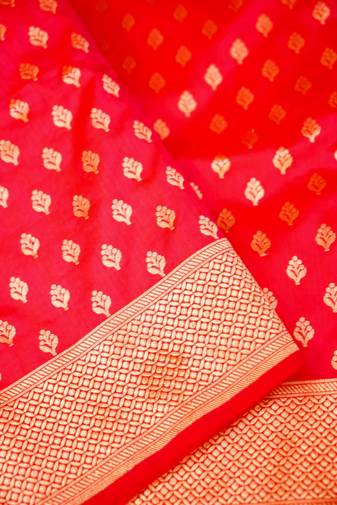 Handwoven Bridal Banarasi Pink Pure Katan Satan Silk Bootidar Saree