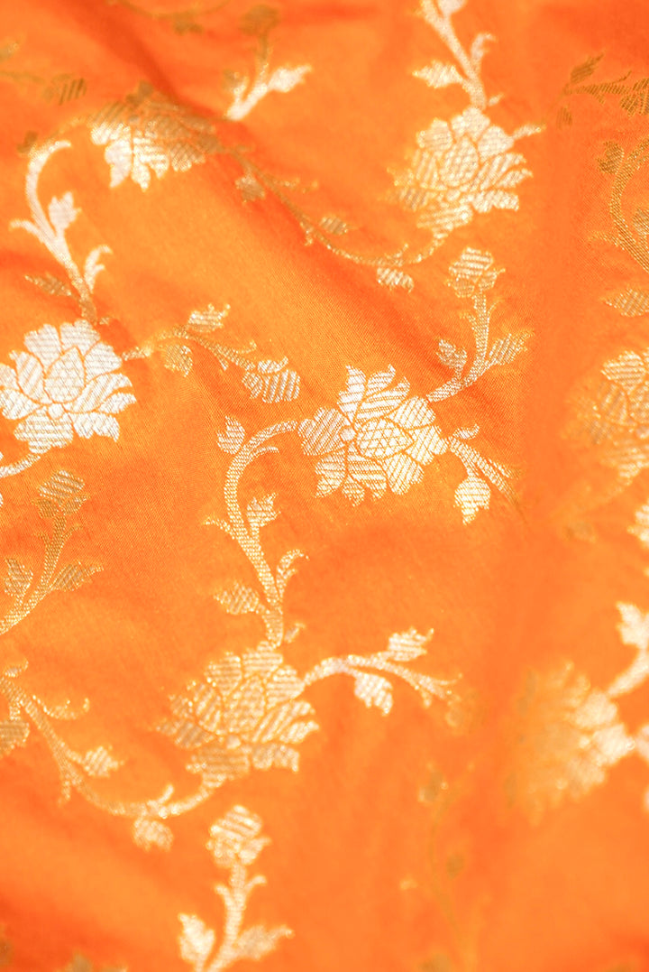 Yellow Haldi Ceremony Banarasi Silk Bootidar Suit with Jaal Dupatta