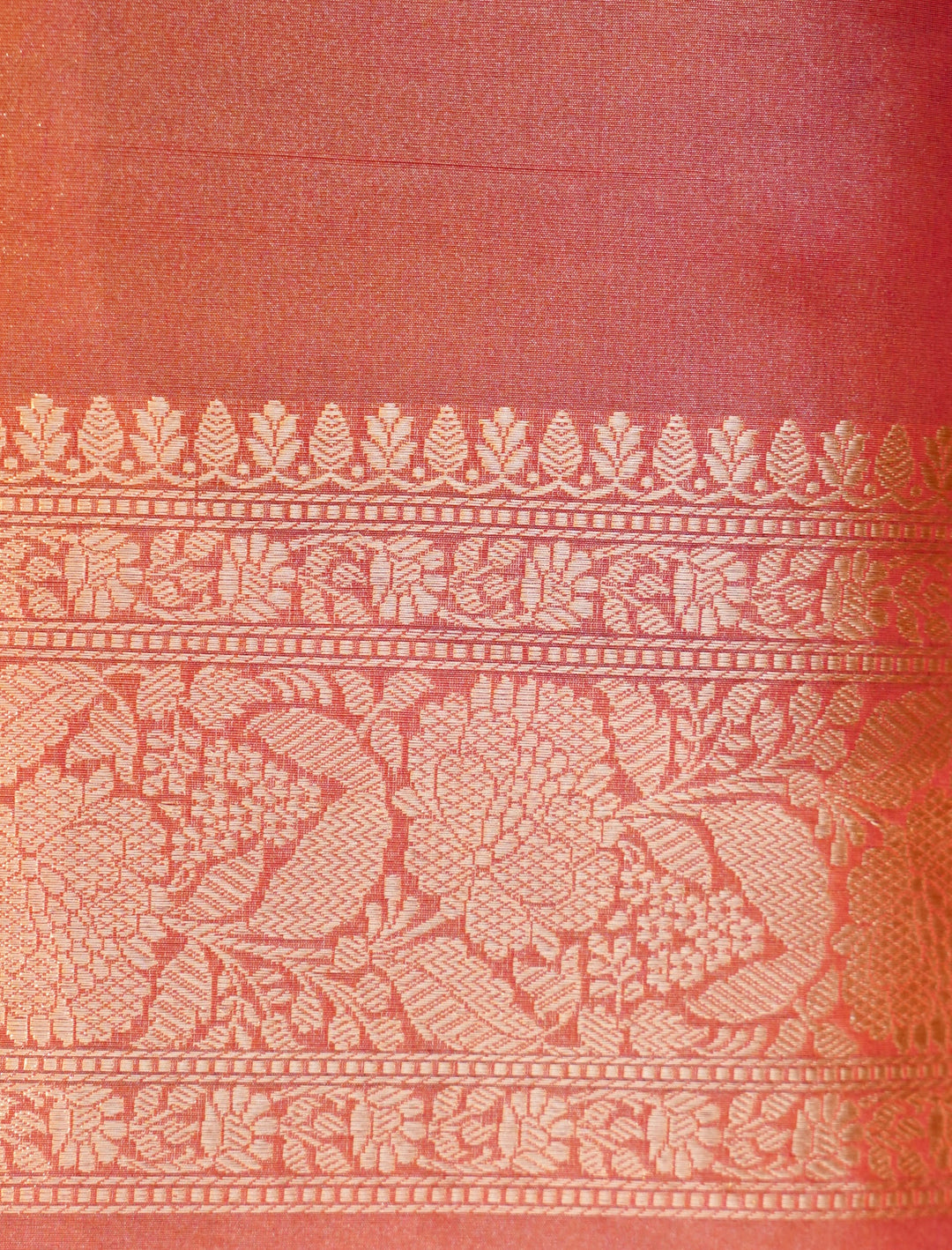 Svarnima of Handwoven Banarasi Rangkat Pure Tissue Katan Silk Saree