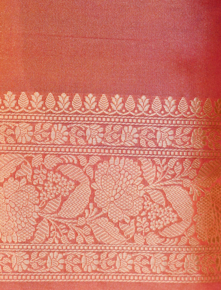 Svarnima of Handwoven Banarasi Rangkat Pure Tissue Katan Silk Saree