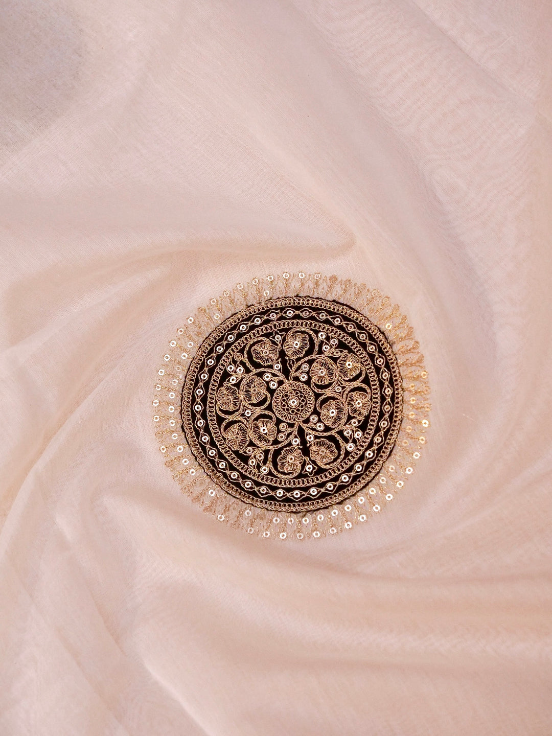 Pure Handloom Chanderi Silk Suit with Pitta Zari Work White Designer Ethnic Wear View 3