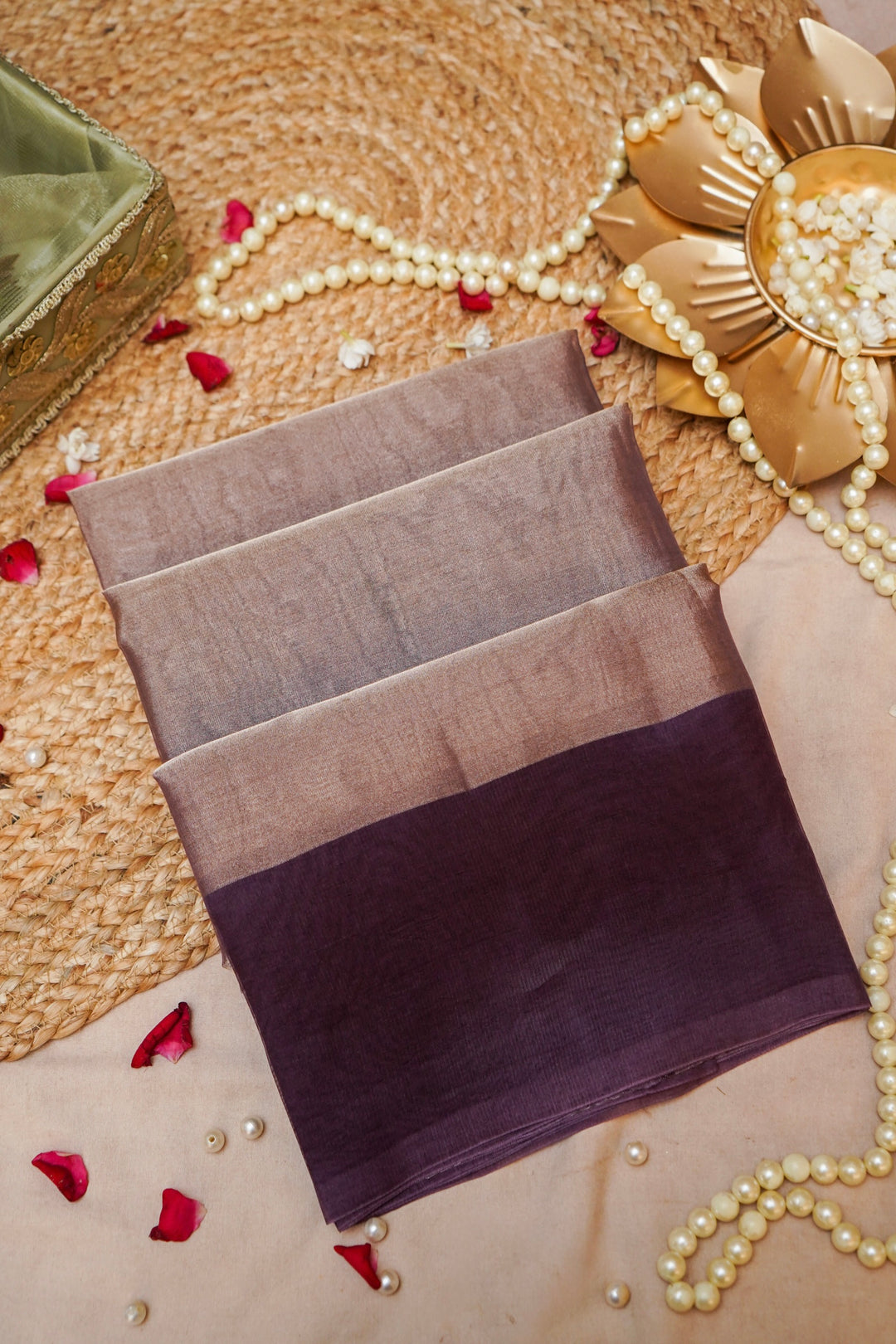 Mauve Majesty Pure Banarasi Brocade Katan Silk Saree View 1