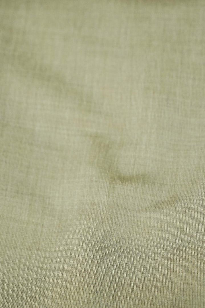 Elegant Sage Green Traditional Banarasi Cotton Silk Suit Set