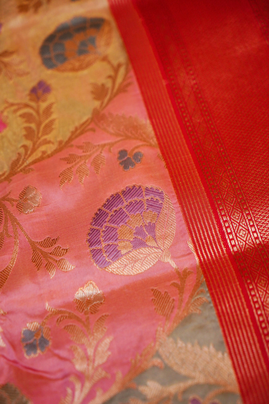 Royal Tapestry Banarasi Pure Katan Silk Rangkat Saree
