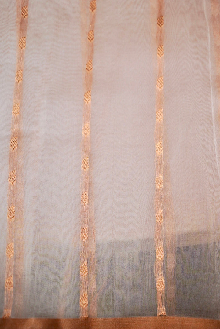Raw Mango Radiance – Handwoven Banarasi Puna Silk Masterpiece