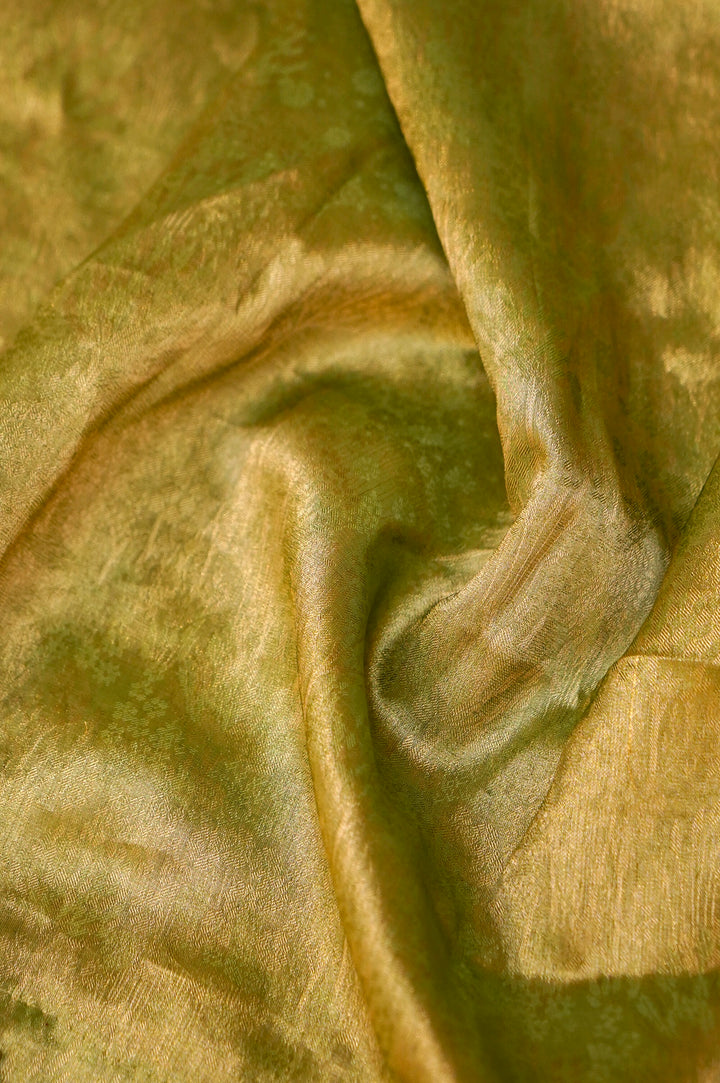 Sage Green Soft Silk Saree with Pearl and Cutdana Embroidery View 4