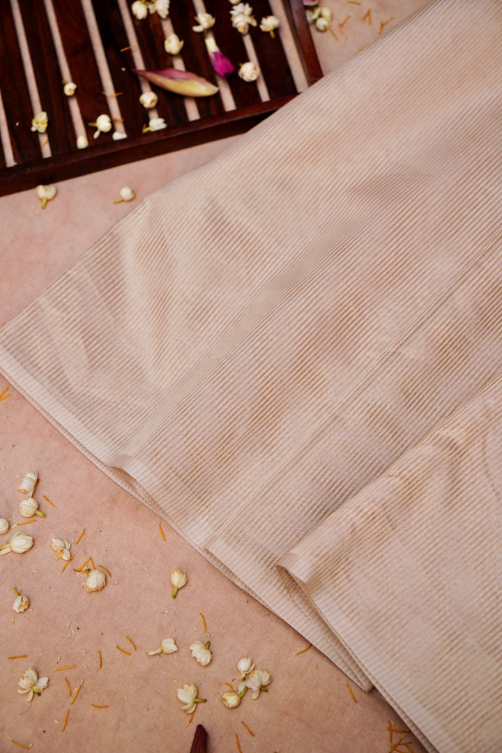 Handwoven Dyeable Banarasi Pure Tissue Silk Fabric