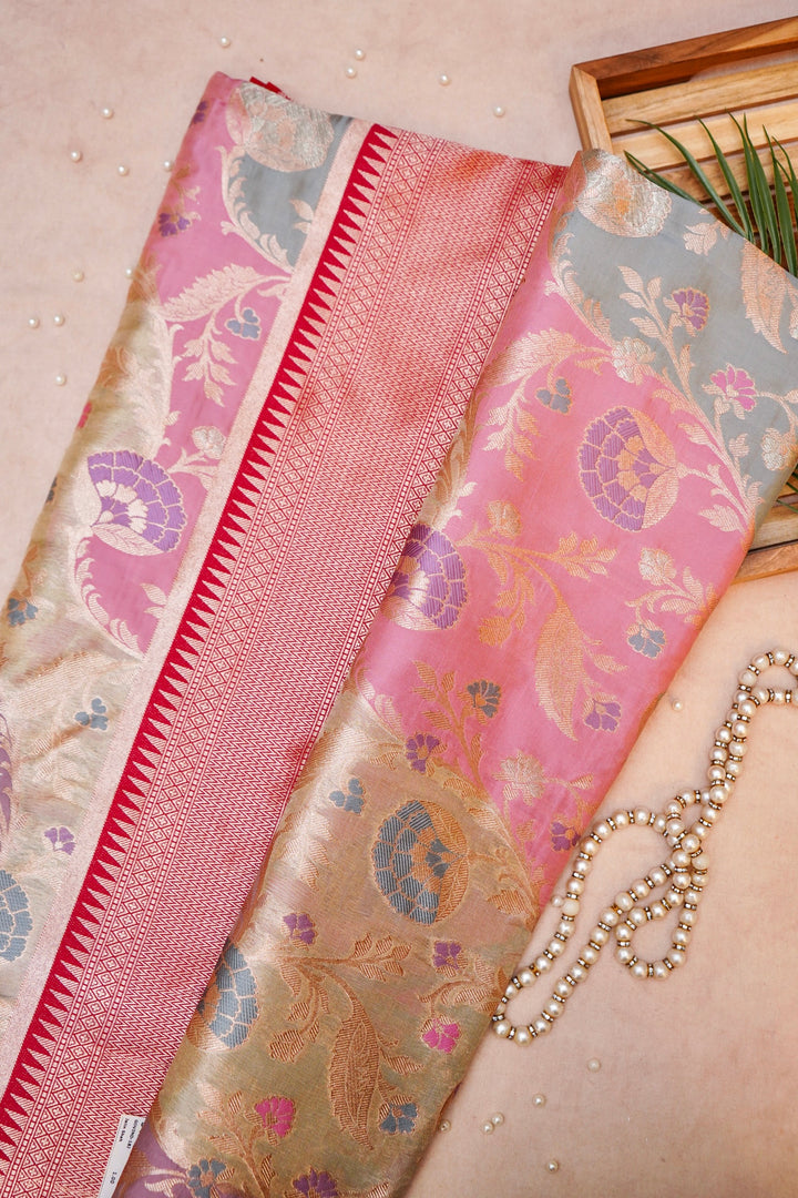 Royal Tapestry Banarasi Pure Katan Silk Rangkat Saree