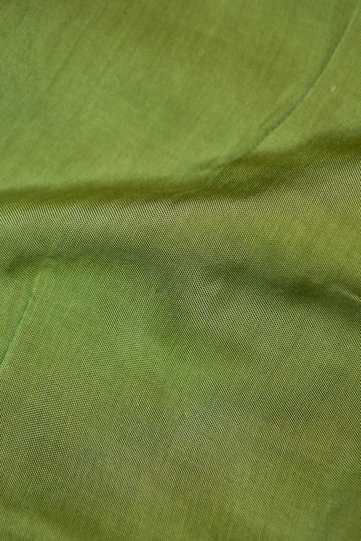 Green Chanderi Silk Suit with Zardozi Embroidery and Gotta Lace Work Dupatta