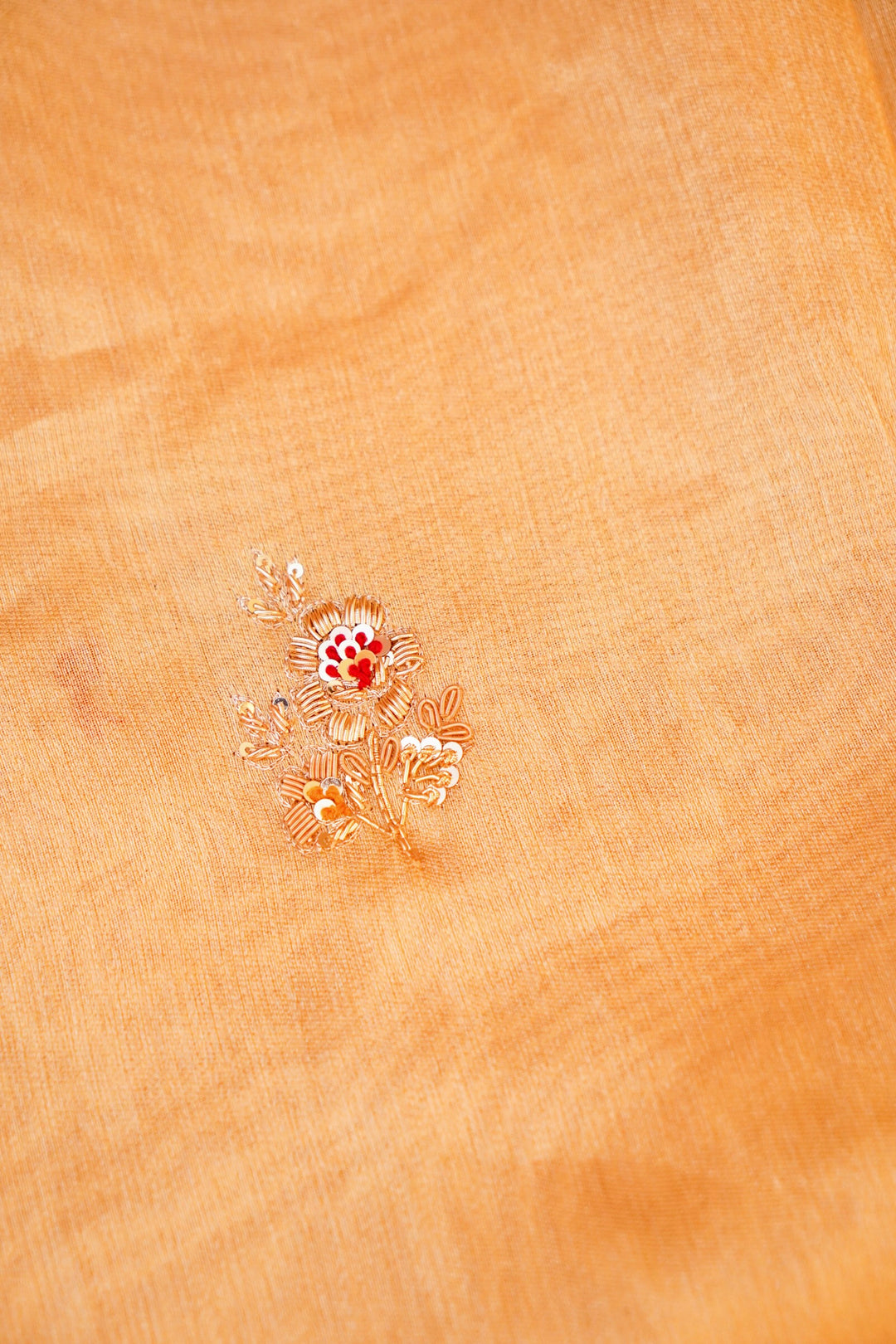 Pure Handloom Golden Tissue Saree with Zardozi Meenakari Embroidery