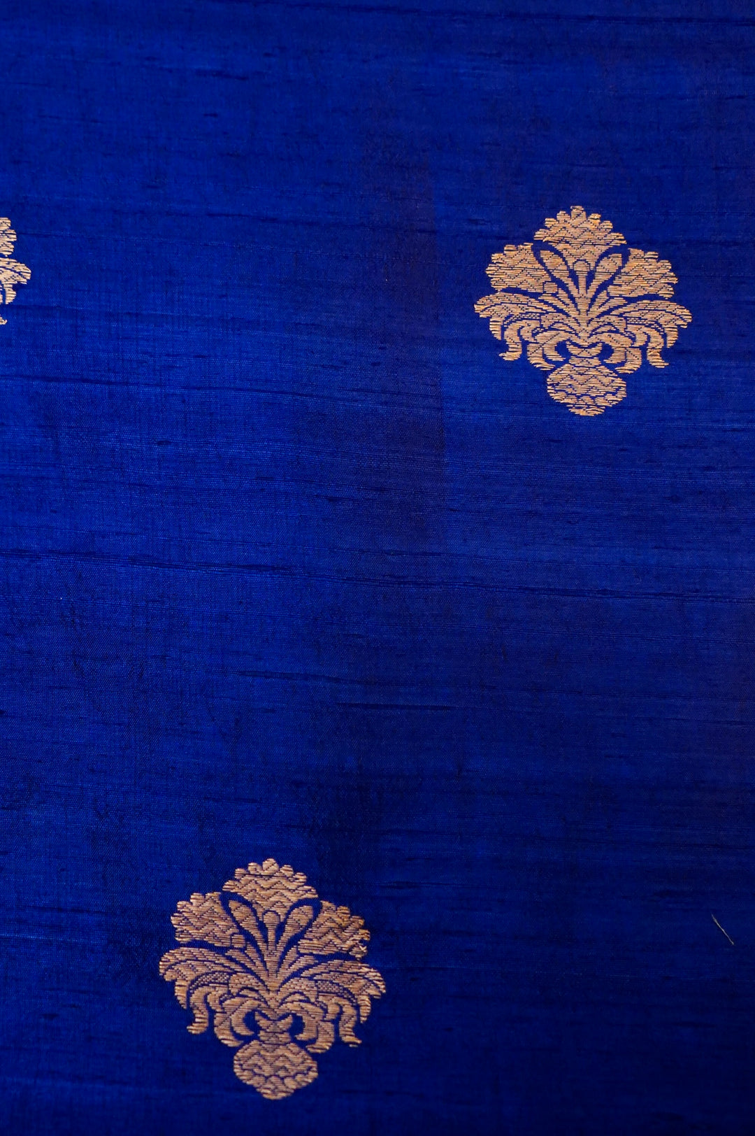 Blue Pure Handloom Raw Silk Suit with Organza Dupatta