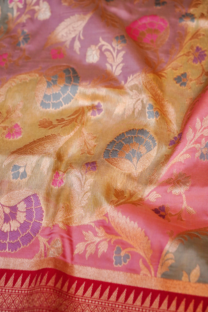 Royal Tapestry Banarasi Pure Katan Silk Rangkat Saree