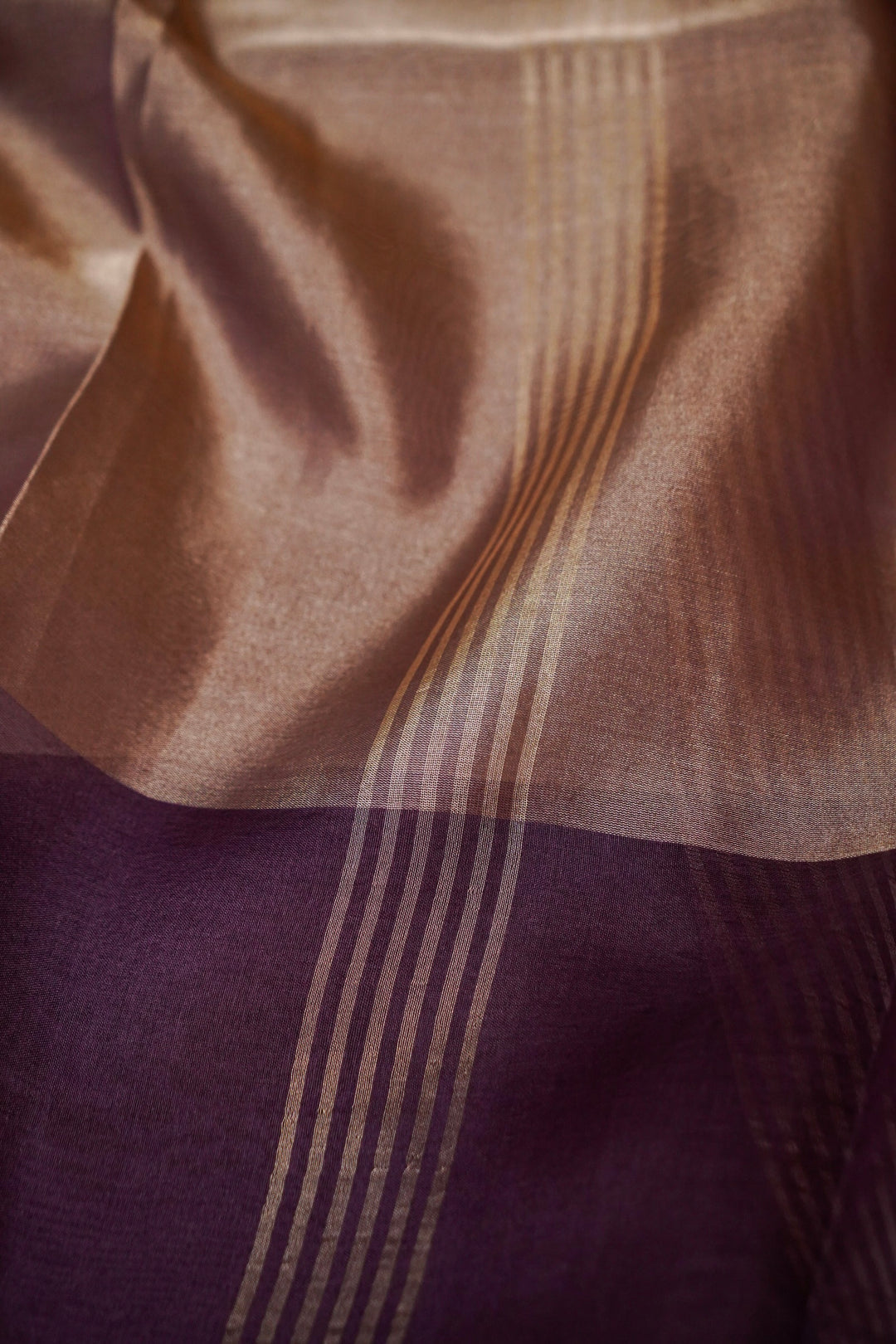 Mauve Majesty Pure Banarasi Brocade Katan Silk Saree View 4