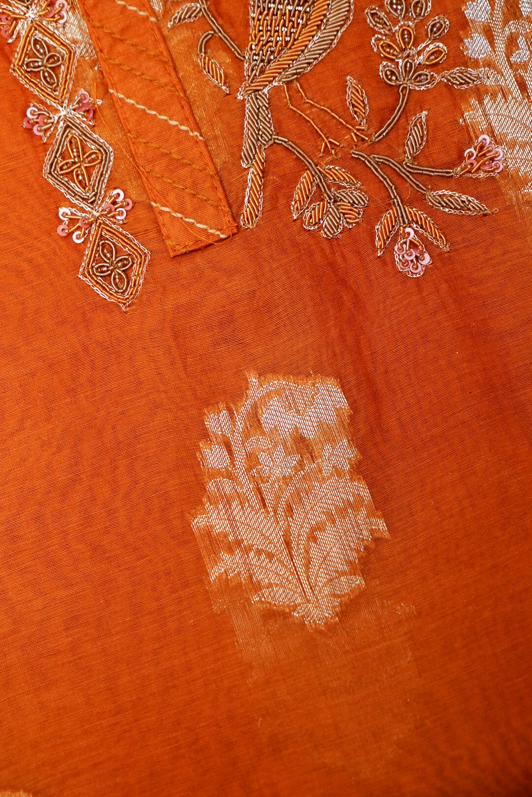 Mustard Pure Mul Silk Haldi Suit with Zardozi Neckline and Pitta Zari Dupatta