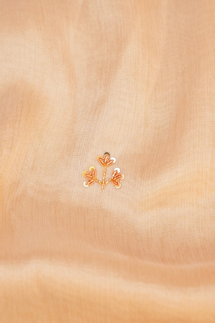 Silver Pure Katan Tissue Saree with Meenakari Zardozi Embroidery