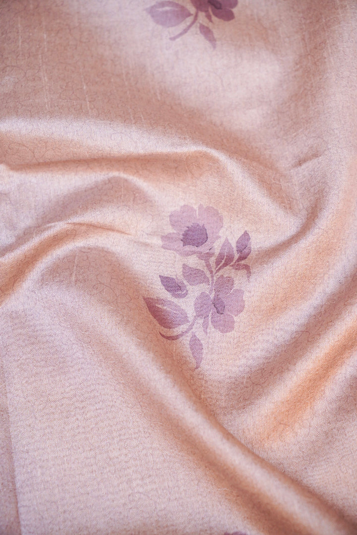 Lavender Banarasi Chanderi Tussar Silk Suit Set