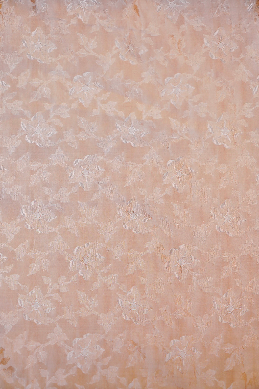 Handwoven Dyeable Pure Katan Tissue Fabric with Tanchoi Weaving Pattern