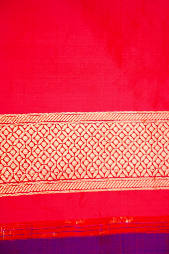 Handwoven Bridal Banarasi Pink Pure Katan Satan Silk Bootidar Saree