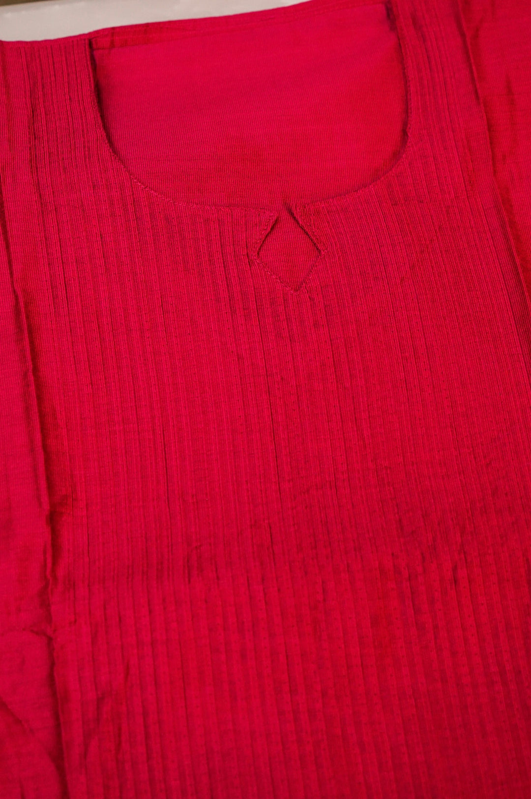 Graceful Pink Dupion Silk Suit Set with White Block Printed Dupatta