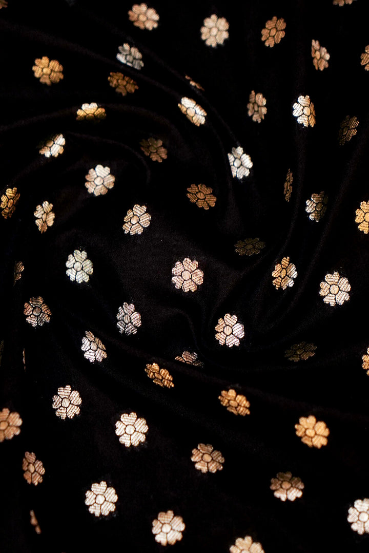 Black Banarasi Silk Jaal Suit with Banarasi Booti Dupatta