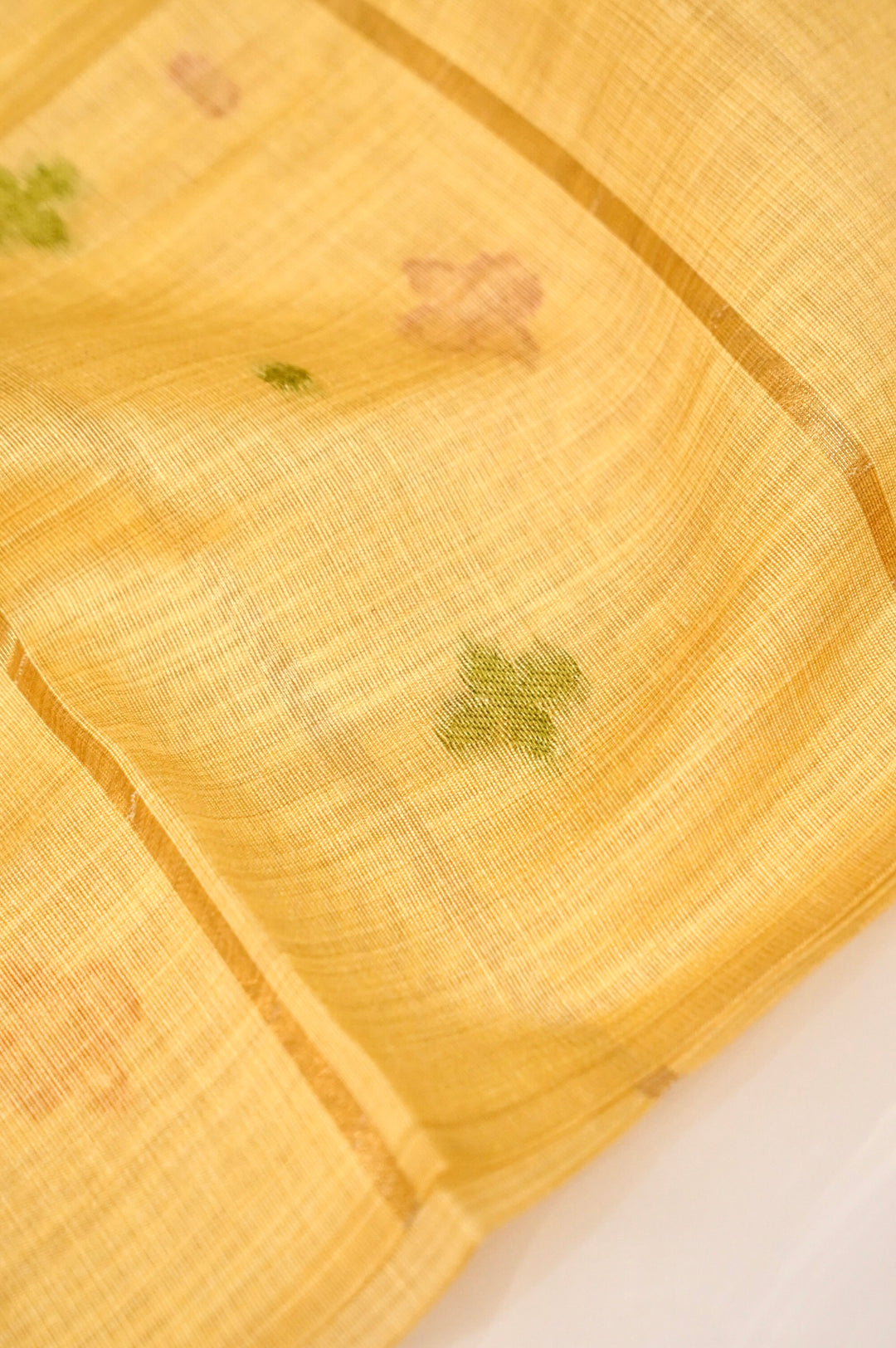 Radiant Pastel Yellow Meenakari Bird Cotton Silk Suit Set