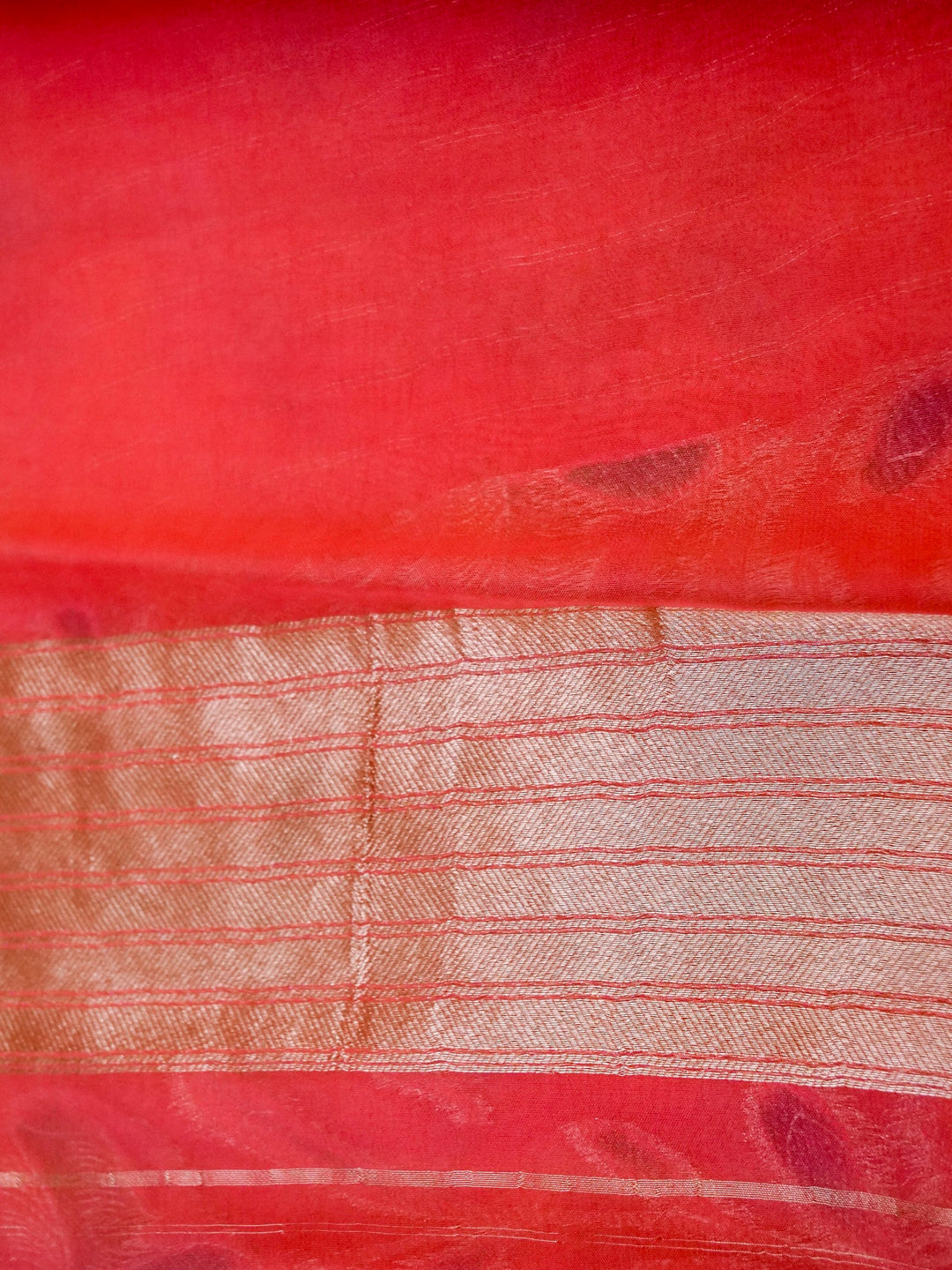 Banarasi Pink Meenakari Khaddi Georgette Saree with handbrush Meena