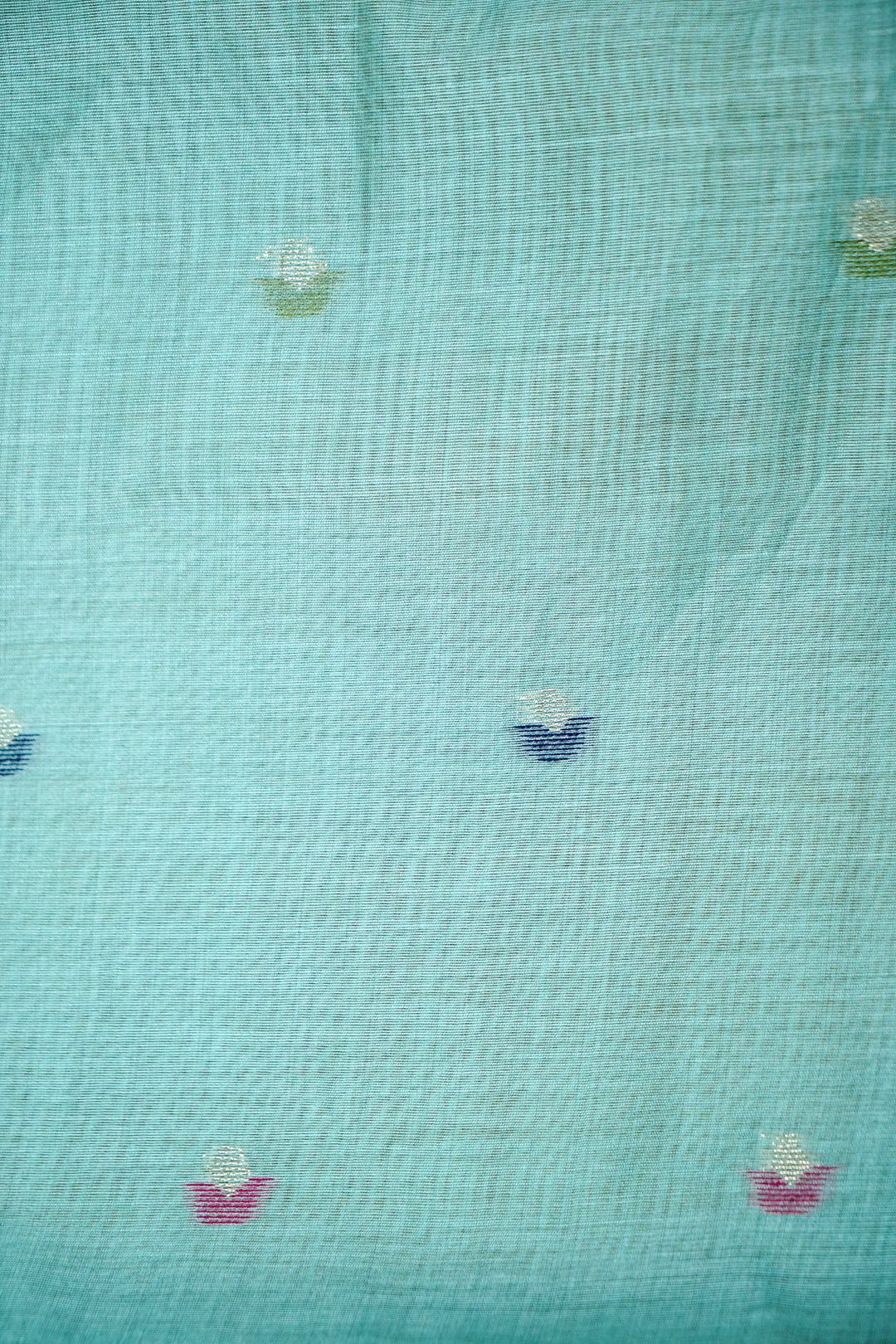 Graceful Light Blue Cotton Silk Saree with Thread Zari Bootidar Weave Jamdani Inspired Pallu Blouse