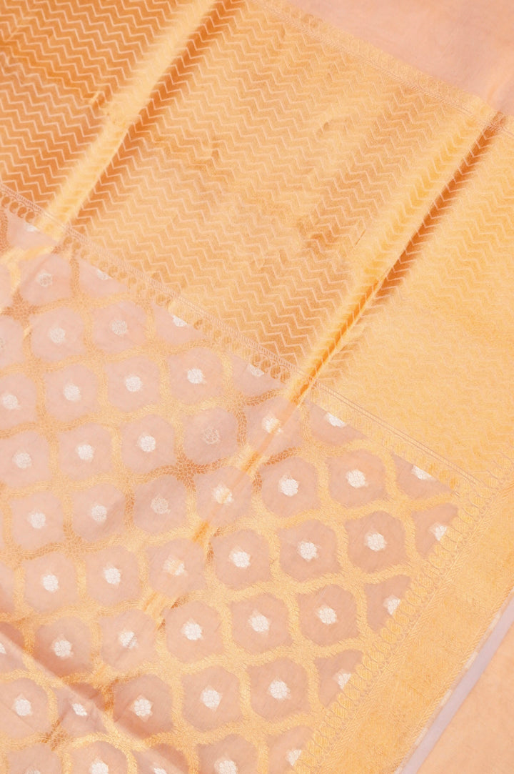 Handwoven Banarasi Lavender Pure Tissue Katan Silk Saree