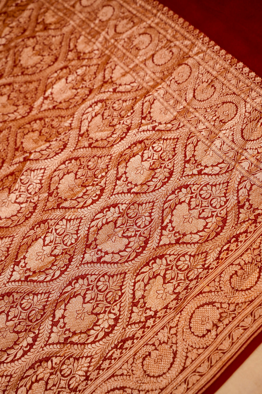 Maroon Bootidar Grace Khaddi Georgette Saree View 3