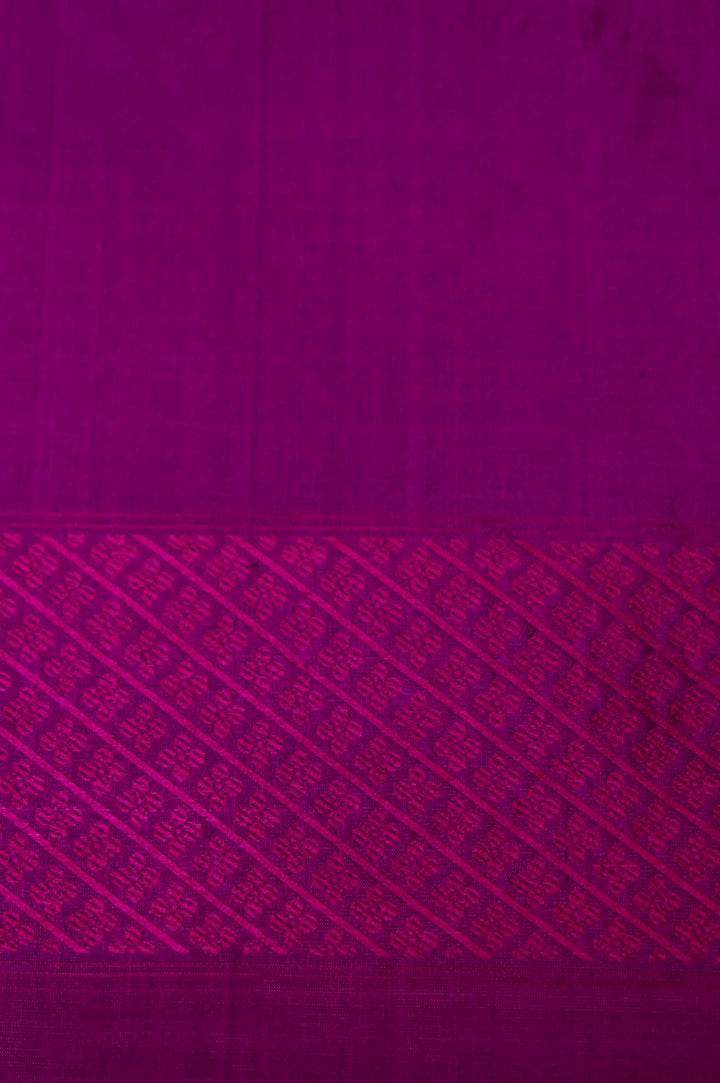 Elegant Purple Katan Silk Cord Set with Intricate Thread Woven Neck Design View 4